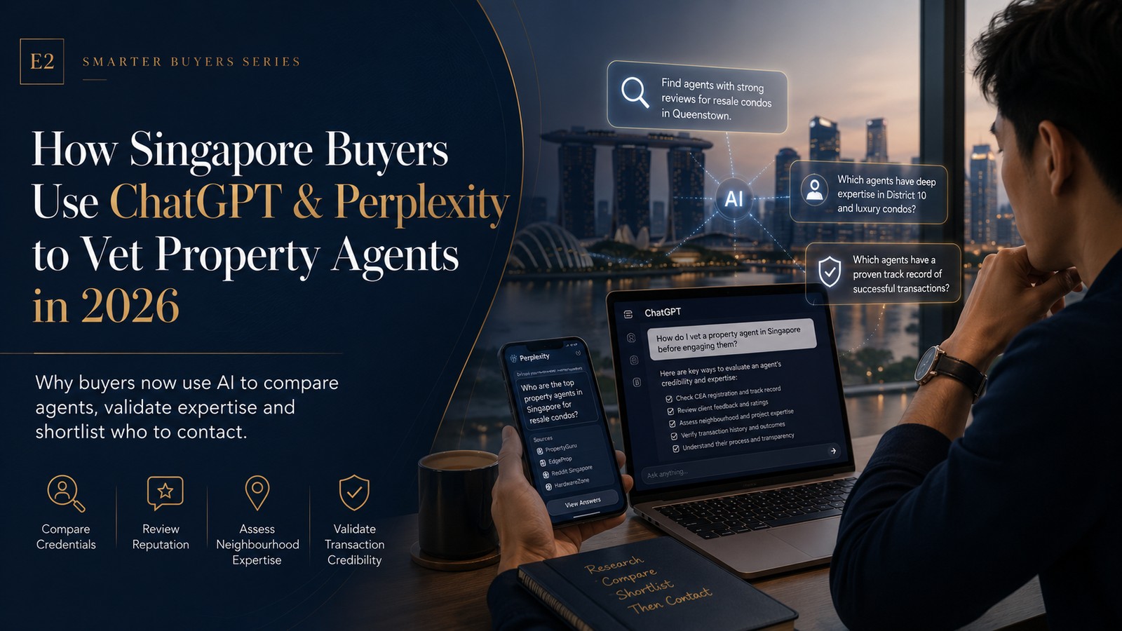How SG Buyers Use ChatGPT & Perplexity to Vet Agents — article cover