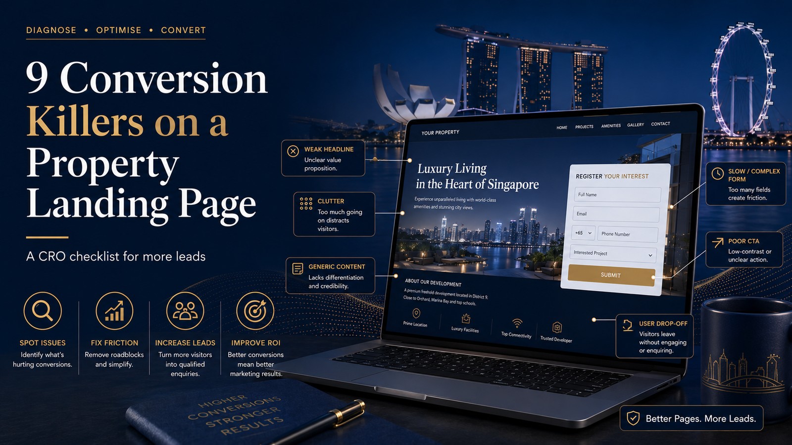 9 Conversion Killers on a Property Landing Page — article cover