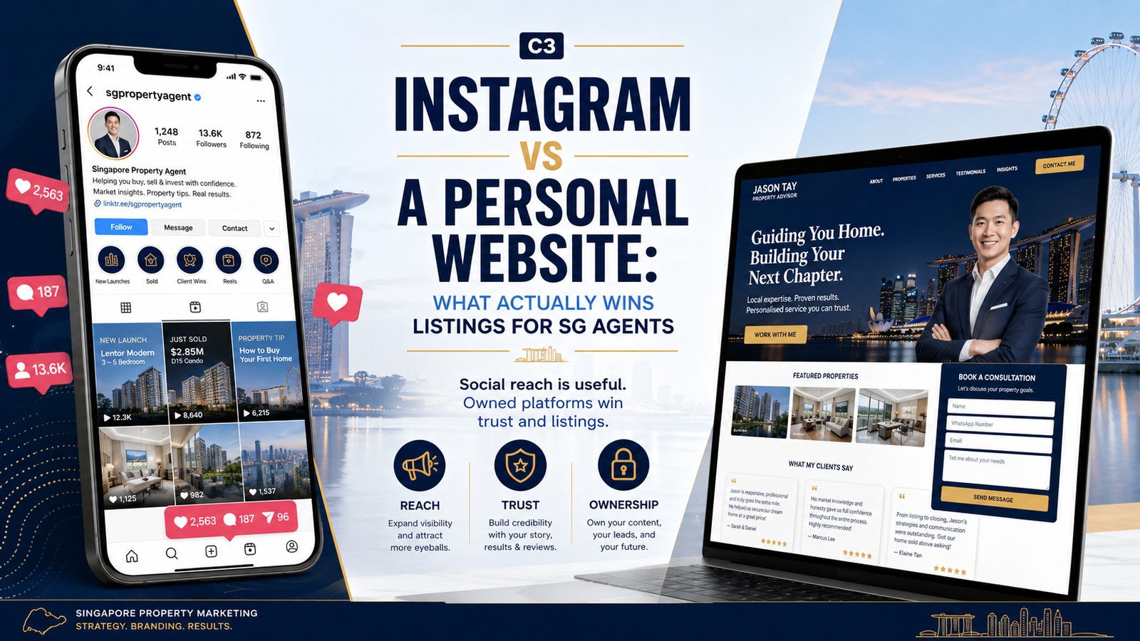 Instagram vs a Website: What Actually Wins Listings — article cover