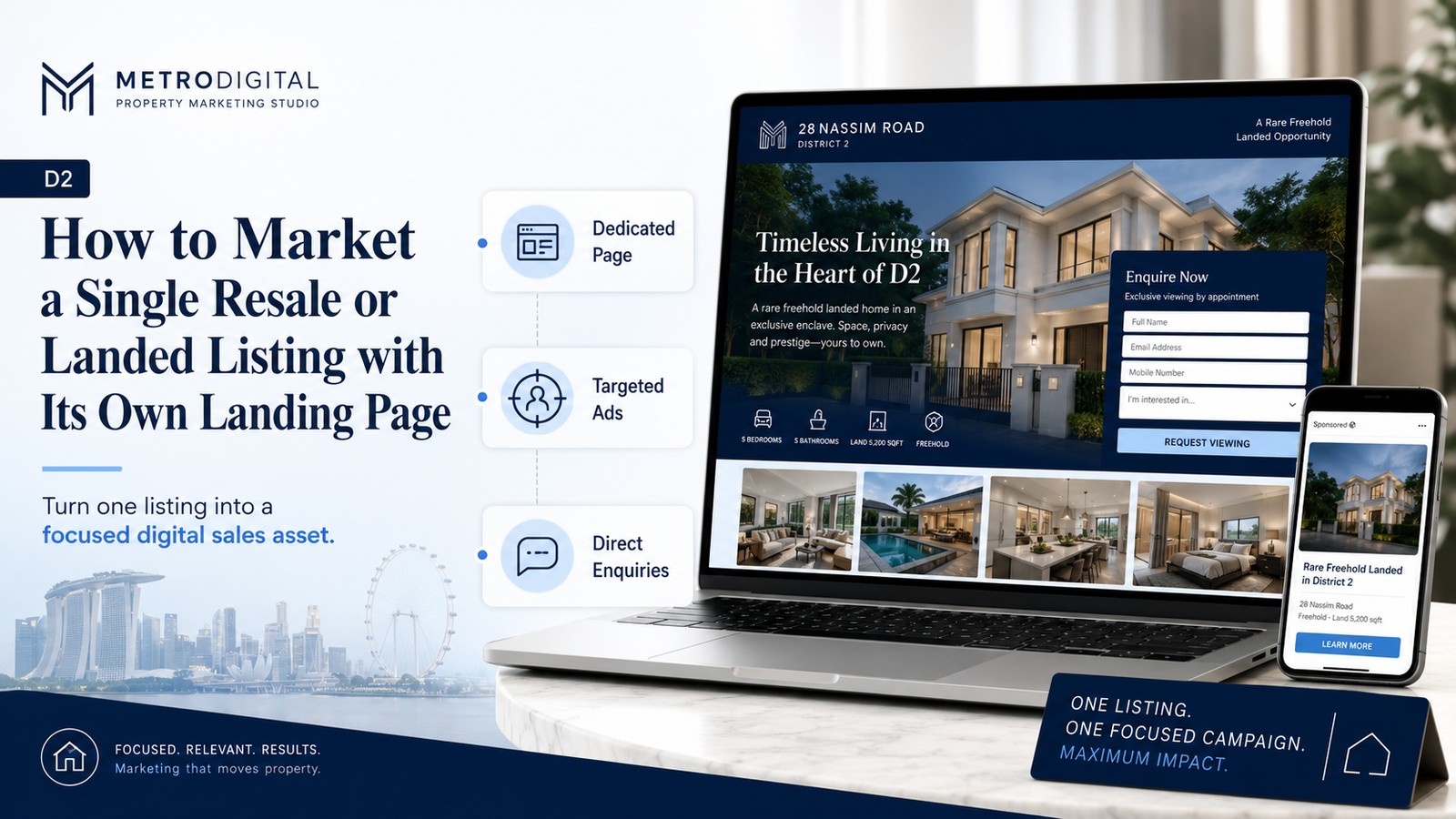 How to Market a Single Resale or Landed Listing — article cover